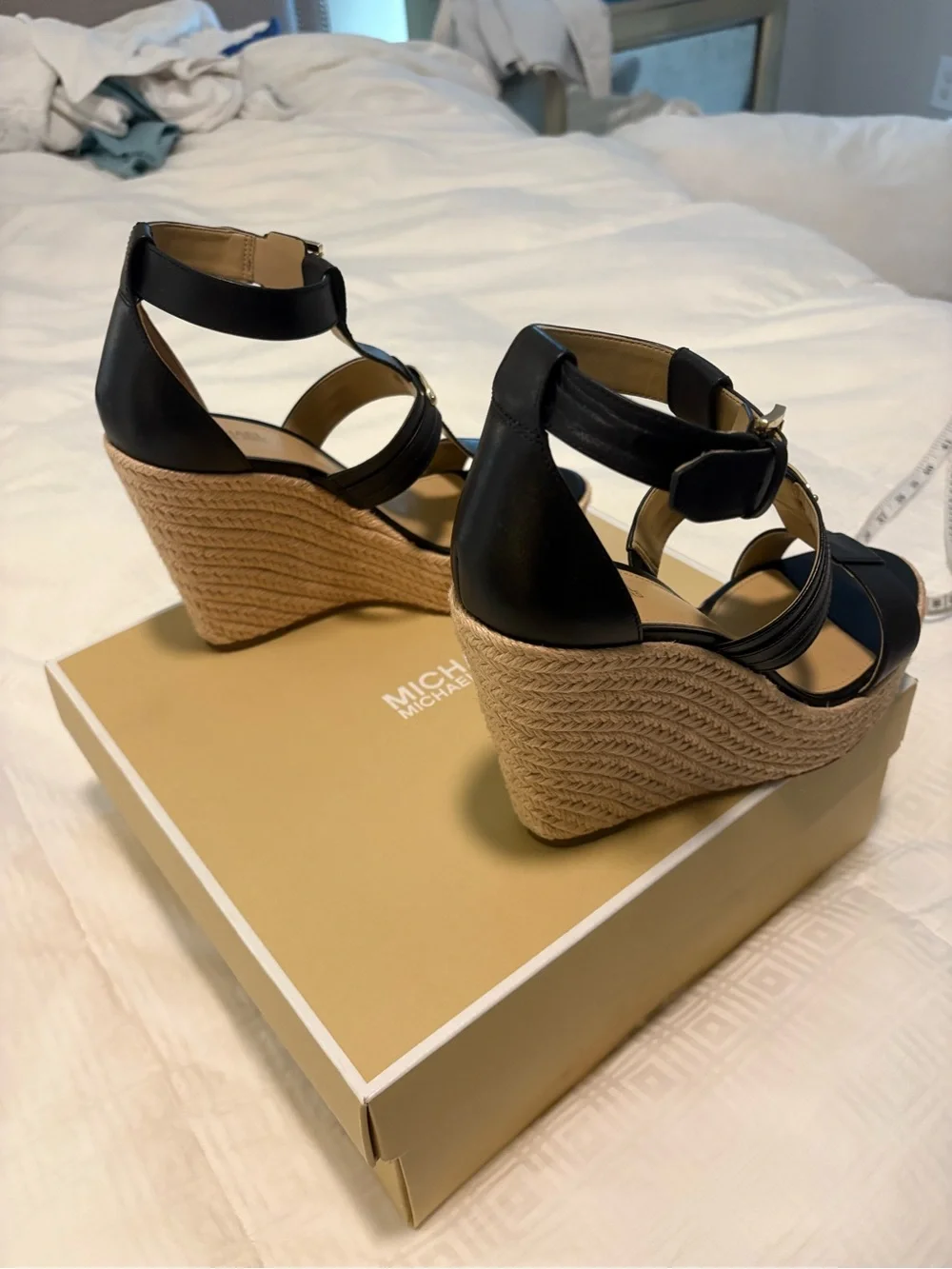 Michael Kors Finley Wedge in Black - 7 1/2 EUC